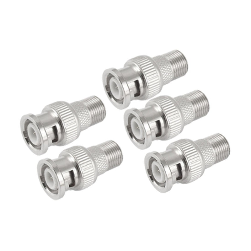 uxcell 5 Pcs F-Type Female to BNC Male Coax RF Connector Adapter for RG6 RG59