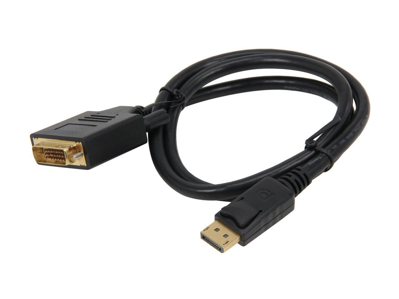 Nippon Labs DP-DVI-3 3-Feet Display to Male to DVI-D Male 20 AWG Cable