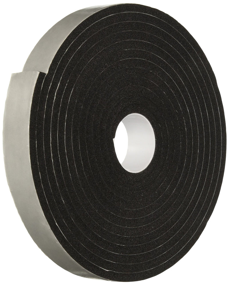 3M 4504 Vinyl Foam Tape, 1" Width x 5yd Length (1 roll) 5 Yards 1 inches Black