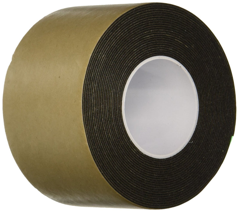 3M 4492B Polyethylene Foam Tape, 2" Width x 5yd Length (1 roll), Black Foam Tape