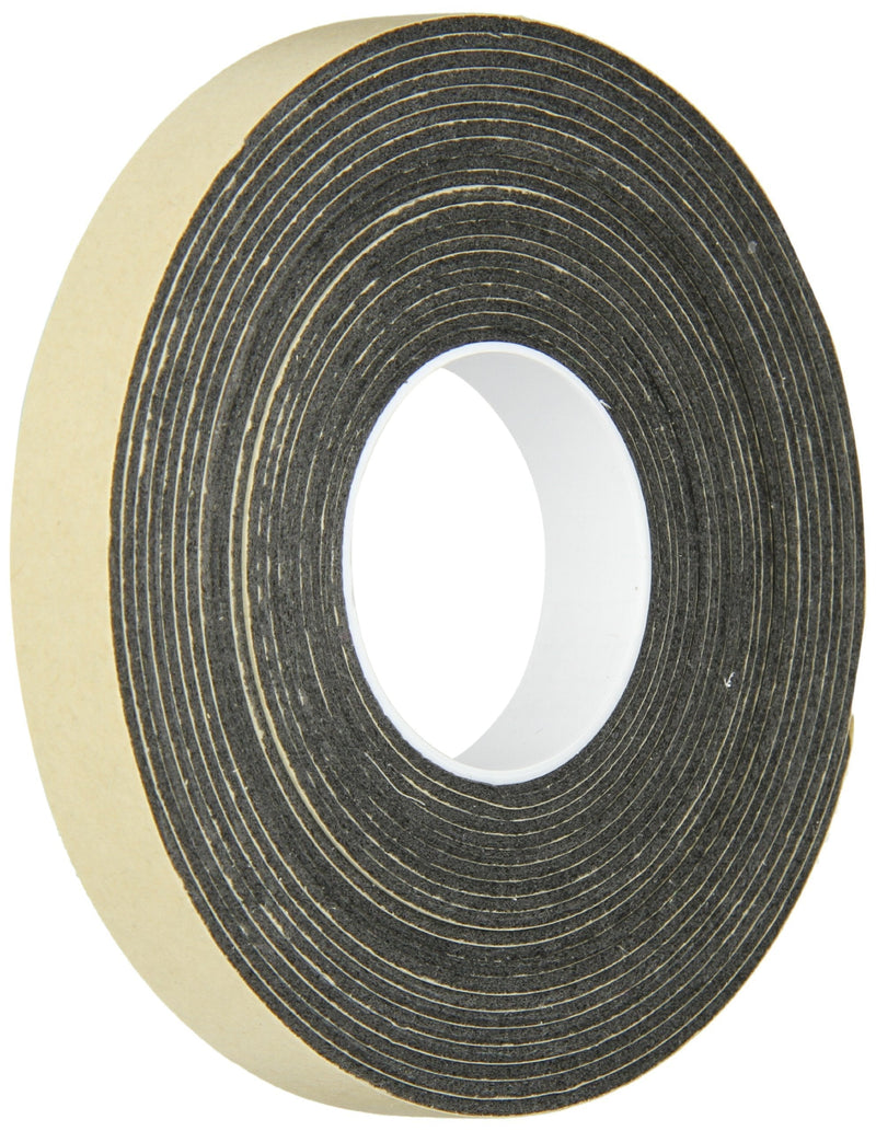 3M Double Coated Polyethylene Foam Tape 4496B, 1/2" x 5 yards, Black, Conforms to Irregular Surfaces, Long Term Durability