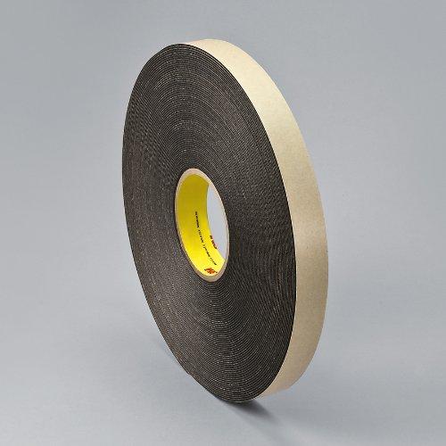 3M 4496B Polyethylene Foam Tape, 0.75" width x 5yd length (1 roll), Black Foam Tape