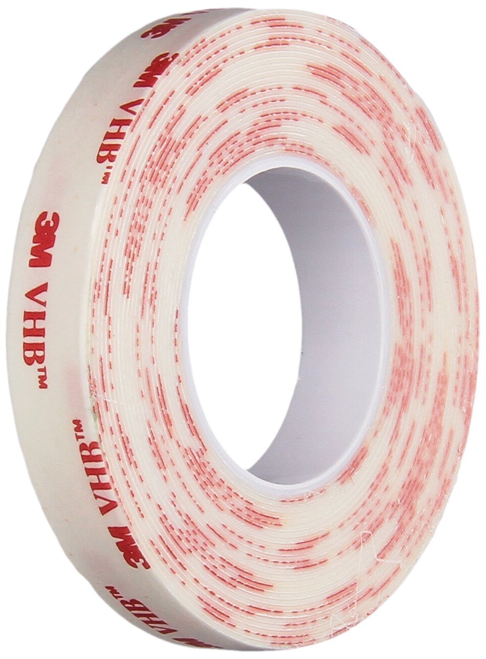 3M VHB 4930 Acrylic Adhesive Tape- 0.5 in. x 15 ft. Pressure Sensitive Double Sided Tape Roll for High Surface Energy Substrates. Tapes and Adhesive