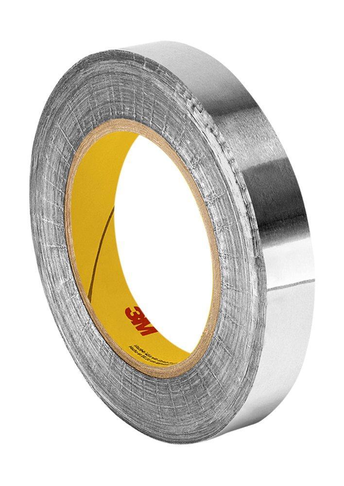 3M 421 Dark Silver Lead Foil Tape - 2 in. x 5 yds. Roll, Conformable Tape, Rubber Adhesive. Electrically and Thermally Conductive Tape [1 Roll]