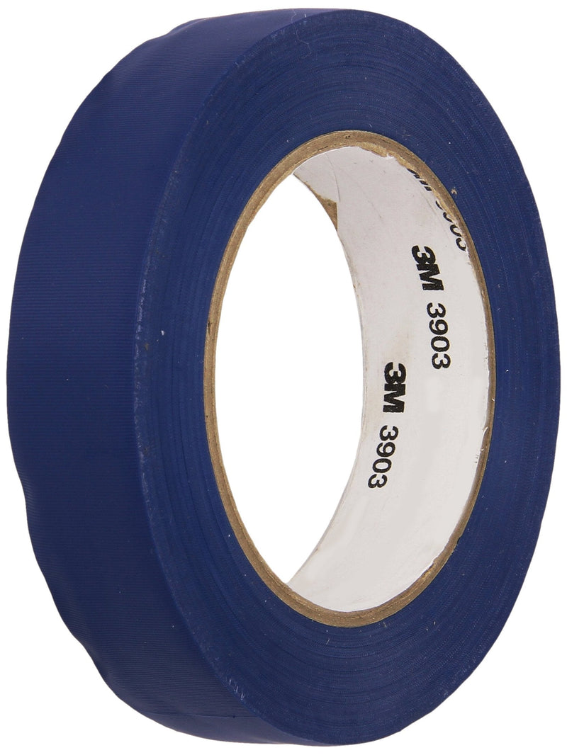 3M Vinyl Duct Tape Roll, 1" x 150 feet Blue, Moisture, Chemical Resistant, Rubber Adhesive Tape with Embossed Vinyl Backing