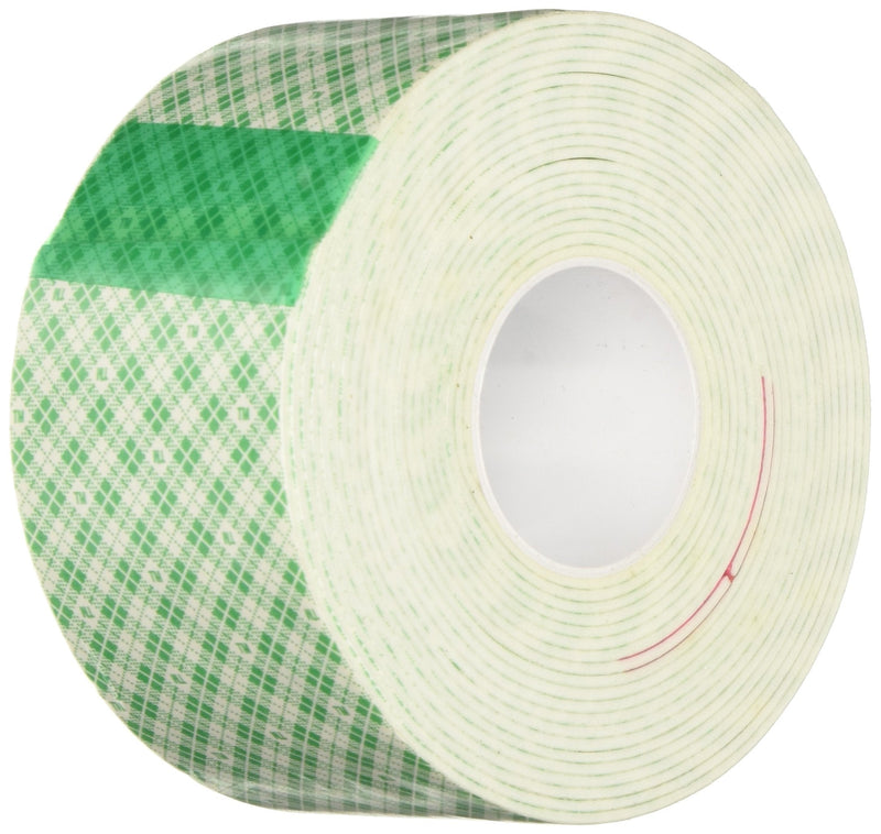 3M 4026 Natural Polyurethane Double Coated Foam Tape, 2" Width x 5yd Length (1 roll) 0.062 Inches 2 inches 5 Yards 1