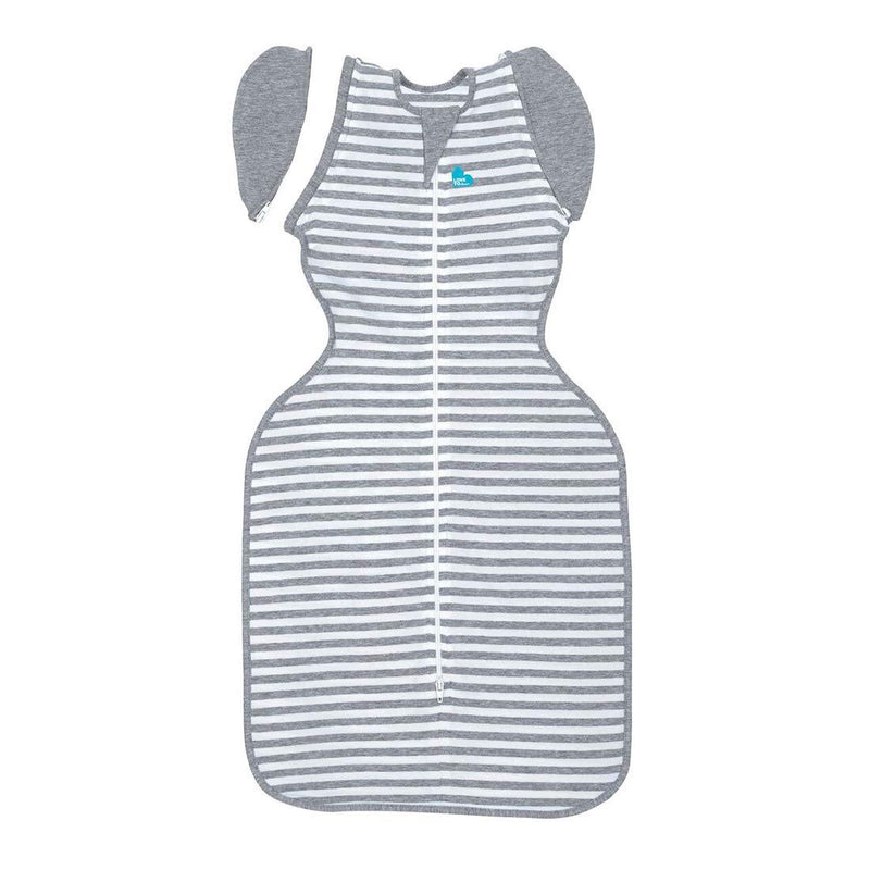 Love To Dream Swaddle UP Transition Bag, Gray, Large, 19-24 lbs., Patented Zip-Off Wings, Gently Help Baby Safely Transition from Being swaddled to arms Free Before Rolling Over Large (Pack of 1)