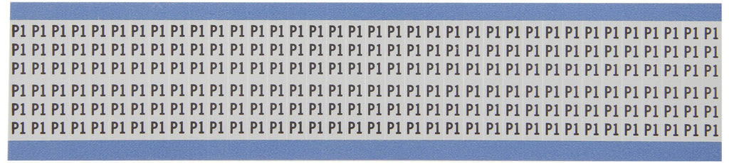 Brady AF-P1-PK Aluminum Foil Tape (B-184), Black on Silver, Solid Letters & Numbers Wire Marker Card (25 Cards)