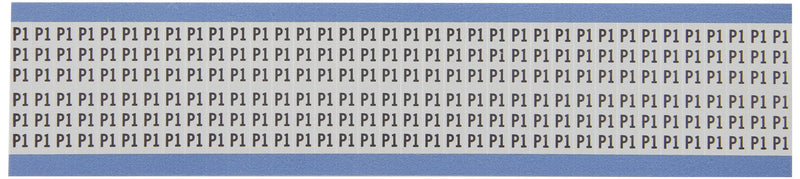 Brady AF-P1-PK Aluminum Foil Tape (B-184), Black on Silver, Solid Letters & Numbers Wire Marker Card (25 Cards)