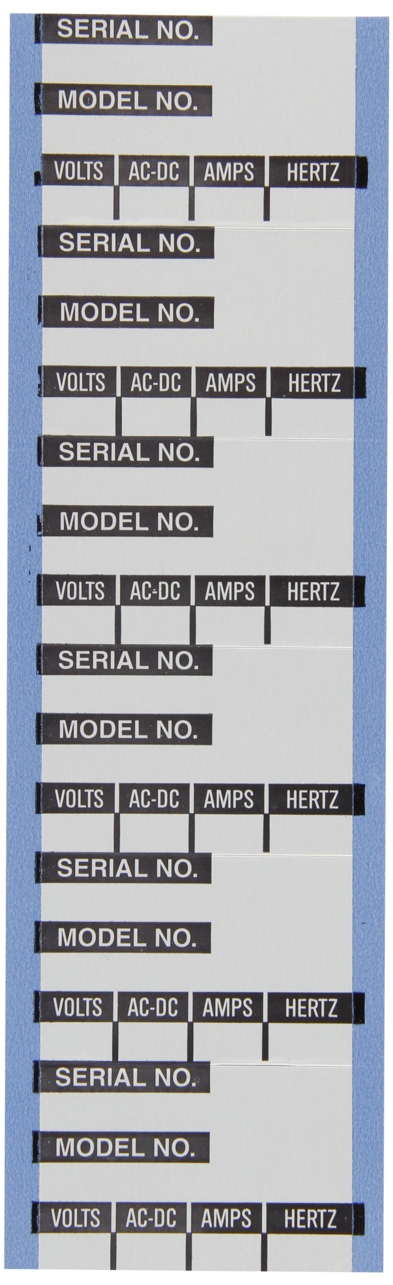 Brady AF-S2-PK Aluminum Foil Tape (B-184), Black on Silver, Solid Letters & Numbers Wire Marker Card (25 Cards)