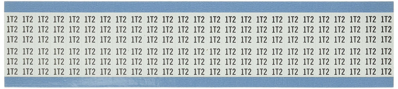 Brady WM-1T2-PK Repositionable Vinyl Cloth (B-500), Black on White, Machine Tool Symbol Wire Marker Card (25 Cards)