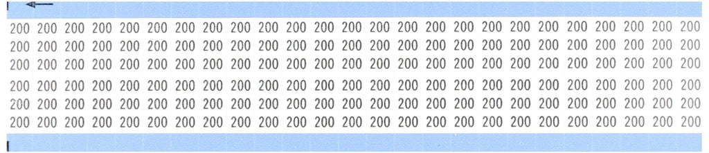 Brady WM-200-PK Repositionable Vinyl Cloth (B-500), Black on White, Solid Numbers Wire Marker Card (25 Cards)