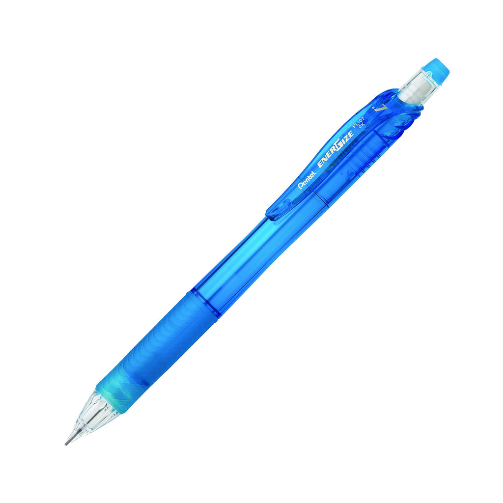 Pentel EnerGize-X Mechanical Pencil (0.7mm) Sky Blue Barrel, Box of 12 (PL107S)