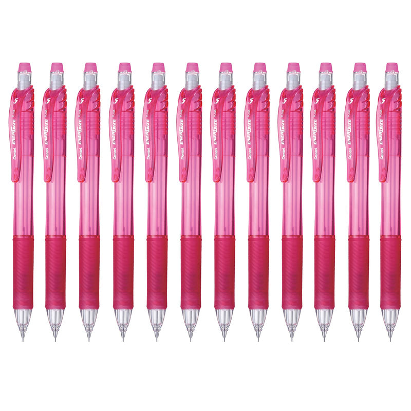 Pentel EnerGize-X Mechanical Pencil (0.5mm) Pink Barrel, Box of 12 (PL105P)