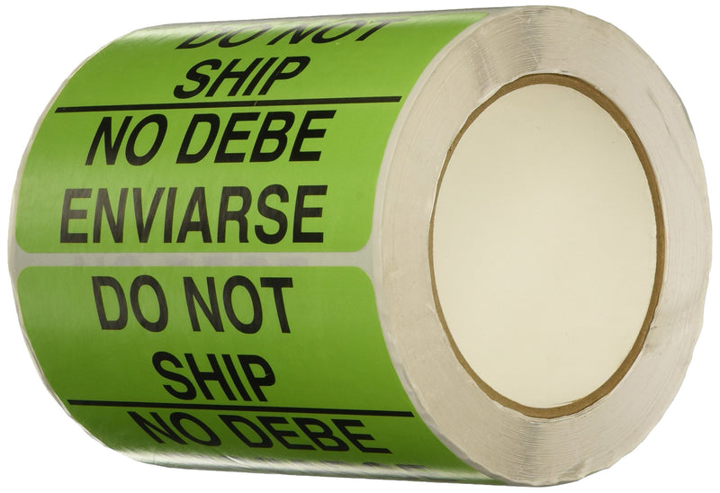 TapeCase"Do Not Ship/No Debe Enviarse - 500 per Pack (1 Pack)