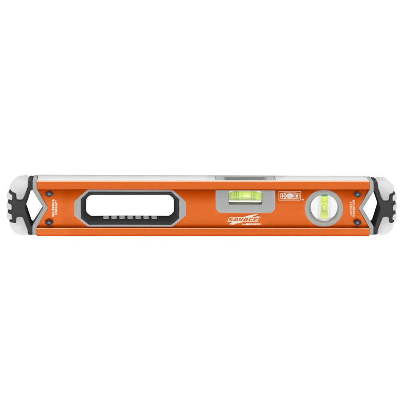 Swanson Tool 18 In. Savage Box Beam Level with GELSHOCK™ End Caps—CONTRACTOR SERIES, Model: SVB180 18" (inches) Standard
