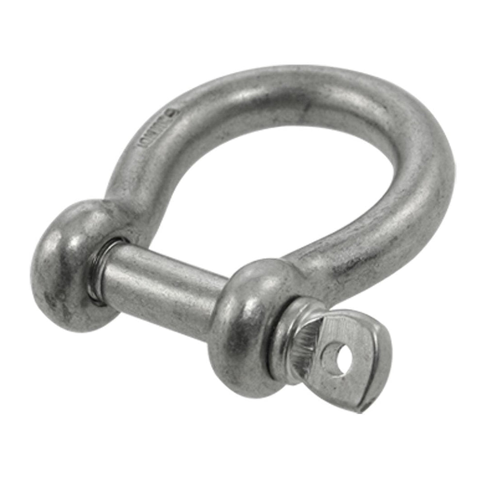 uxcell 10mm 3/8" 304 Stainless Steel Screw Pin Heavy Bow Shackle Clevis Clamp for Chain Rigging Camping