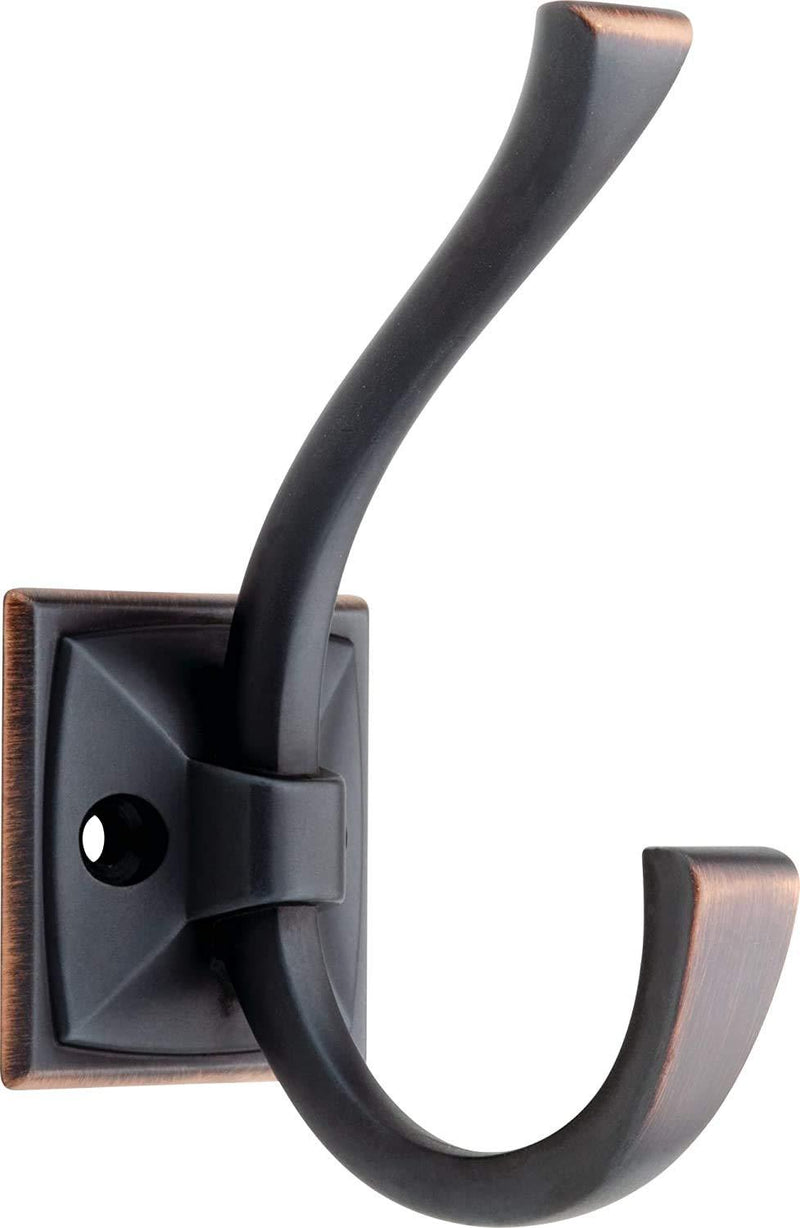 Liberty Hardware 137246 Ruavista Coat and Hat Hook, Single, Bronze with Copper Highlights 1