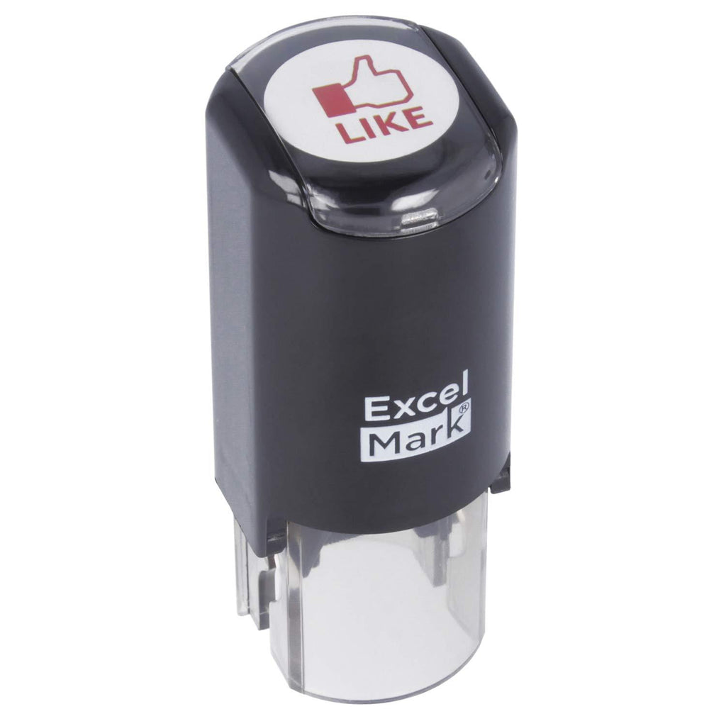 Like - ExcelMark Self-Inking Round Teacher Stamp - Red Ink