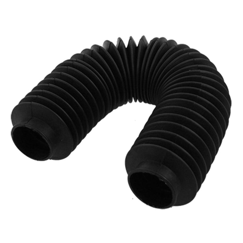 uxcell a11092800ux0258 Machinery Black Rubber Flexibility Corrugated Sleeve Bellows, Steel