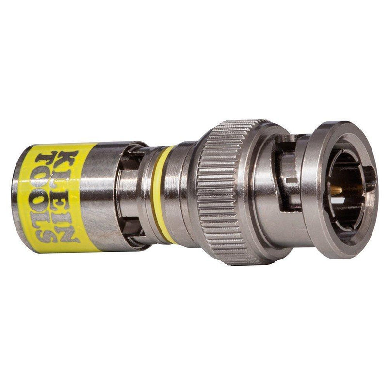 Universal Compression Connector, BNC, RG6/6Q, Male, 10-Pack Klein Tools VDV813-607 BNC, RG6/6Q Male, 10 Pack