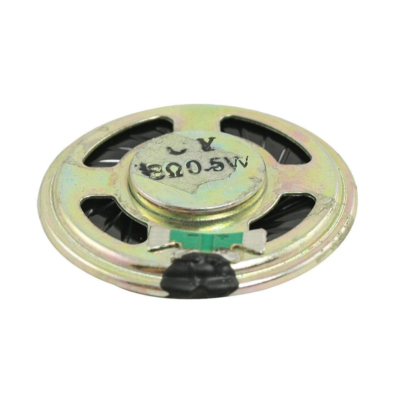 uxcell a12030700ux0838 1.4" Diameter Aluminum Shell Round Slim Internal Magnet Speaker 8 Ohm 0.5W