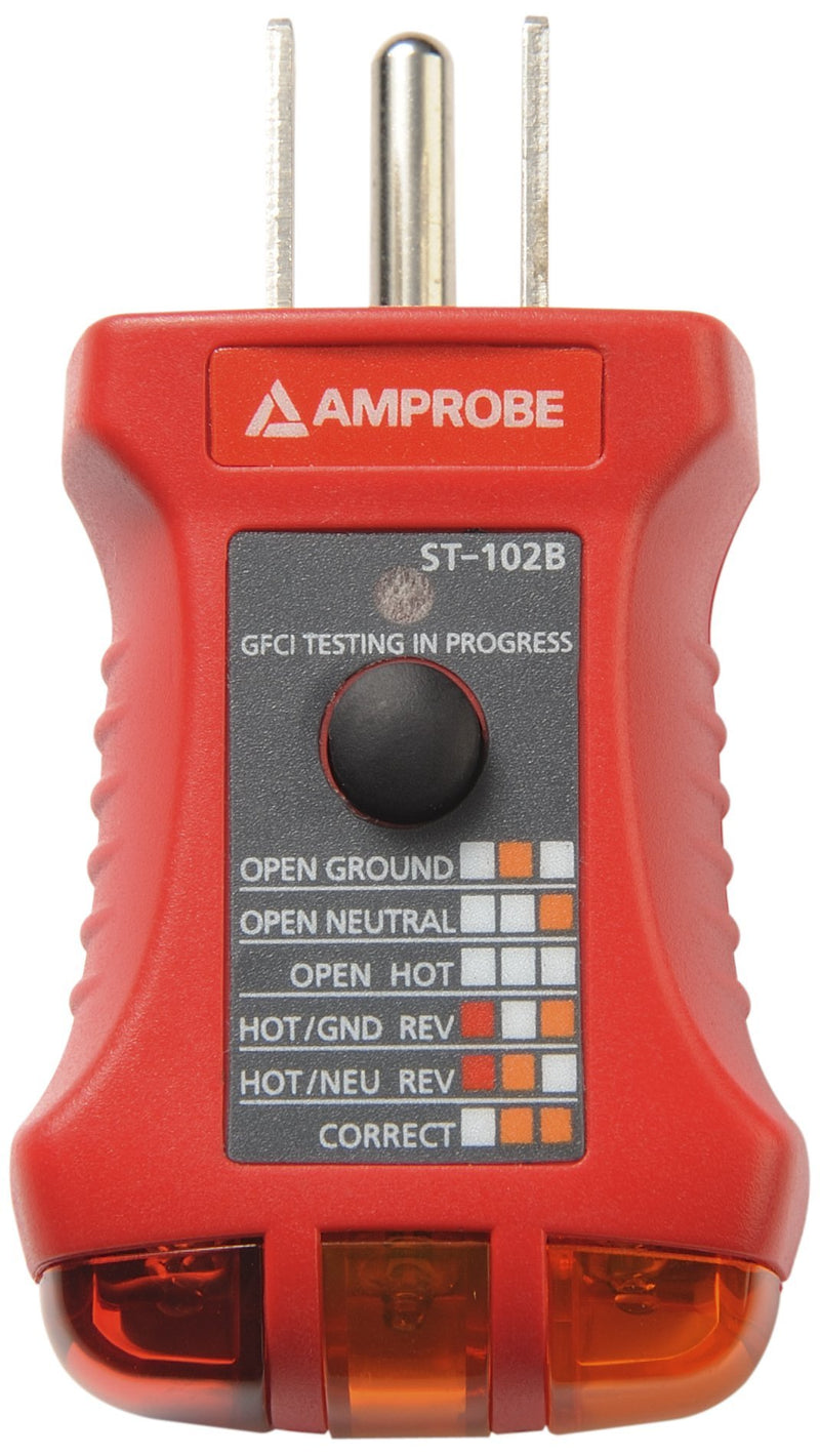 Amprobe ST-102B Socket Tester with GFCI ST-102B GFCI Socket Tester