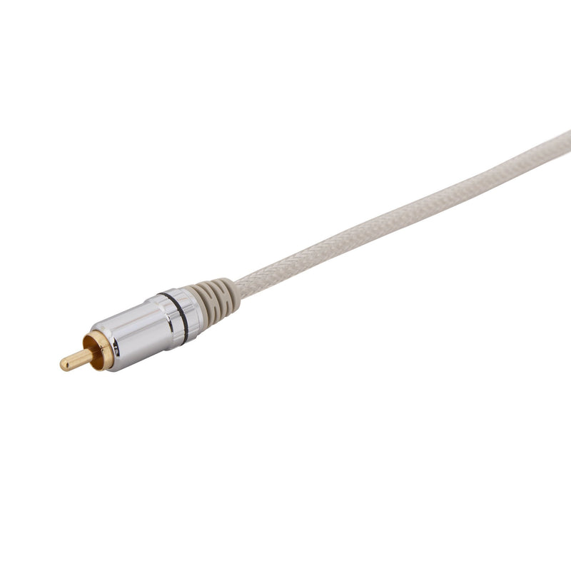 AmerTac - Zenith AS3015B 24K Gold Premium Subwoofer Cable 15 Feet
