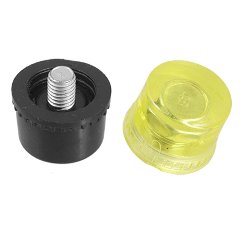 uxcell 1.2" Diameter Hammer Replacement Rubber Plastic Striking Head Tips Set