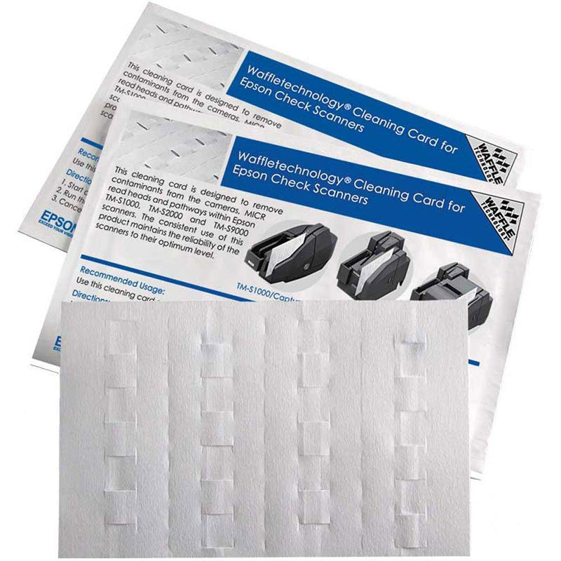 Waffletechnology Cleaning Card for Epson CaptureOne Check Scanner (15 Cards) 15