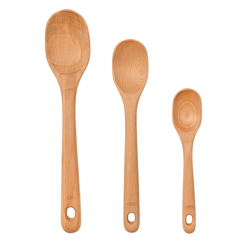 OXO Good Grips 3-Piece Wooden Spoon Set Spoons