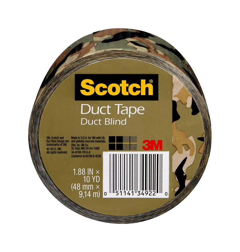 3M Scotch Duct Tape, Duct Blind, 1.88-Inch by 10-Yard - 910-CMO-C