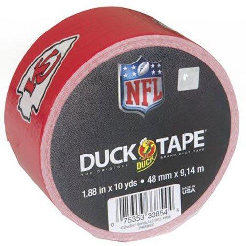 Duck Brand 281546 Kansas City Chiefs NFL Team Logo Duct Tape, 1.88-Inch by 10 Yards, Single Roll