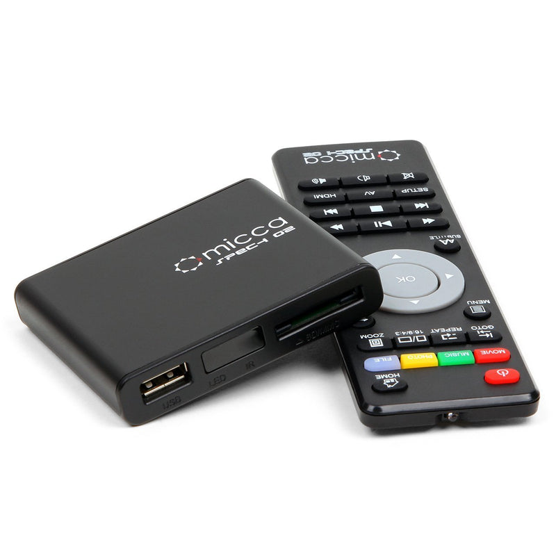 Micca Speck G2 1080p Full-HD Ultra Portable Digital Media Player for USB Drives and SD/SDHC Cards