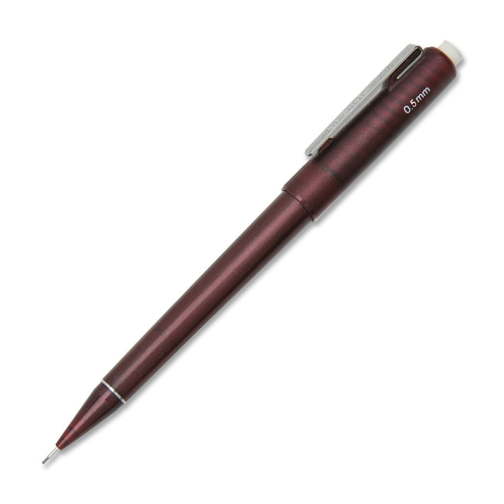 NIB - NISH Dual-Action Mechanical Pencil - Fine Point - Burgundy (7520-01-317-6428)