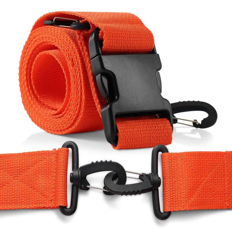 Primacare IR-5007 Unisex 2 Piece Restraint Strap with Swivel Speed Clip for Patients, Adults and Kids, Medical Waterproof Straps with Adjustable Locking for Easy Attachment, 9 Feet, Orange