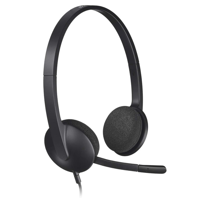 Logitech USB Headset H340, Stereo, USB Headset for Windows and Mac - Black Standard Packaging