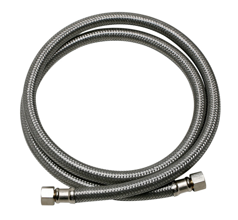 Fluidmaster B6W48 Dishwasher Connector With 3/8-Inch Elbow Fitting, Braided Stainless Steel - 3/8 Female Compression Thread x 3/8 Female Compression Thread, 4 Ft. (48-Inch) Length 48 Inch