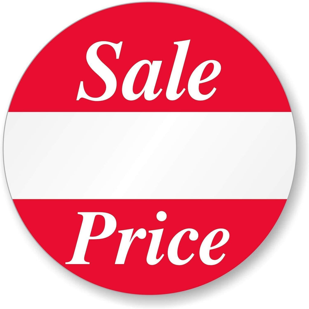 SmartSign "Sale Price" Roll of 500 Circular Removable Labels | 1" x 1" Semi-Gloss Paper