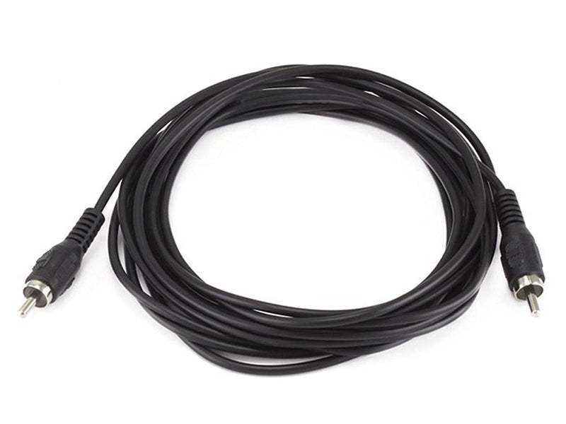 Monoprice 100654 12-Feet RCA Plug/Plug M/M Cable, Black 12 Feet