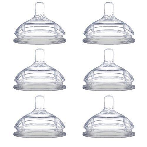 Comotomo Replacement Silicone Nipples, Fast Flow - 6 Pack