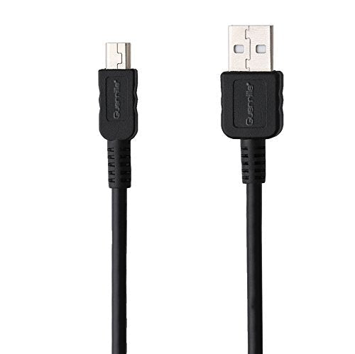 Guerrilla USB cable for TI 84 Plus, TI 84 Plus C Silver Edition, TI 89 Titanium, TI Nspire CX & CX CAS graphing calculators, Black