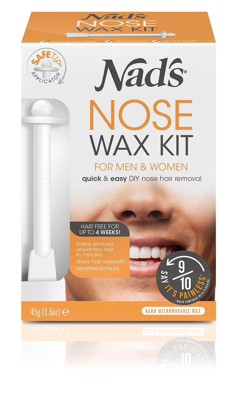 Nad's Nose Wax Kit for Men & Women - Waxing Kit for Quick & Easy Nose Hair Removal, 1 Count