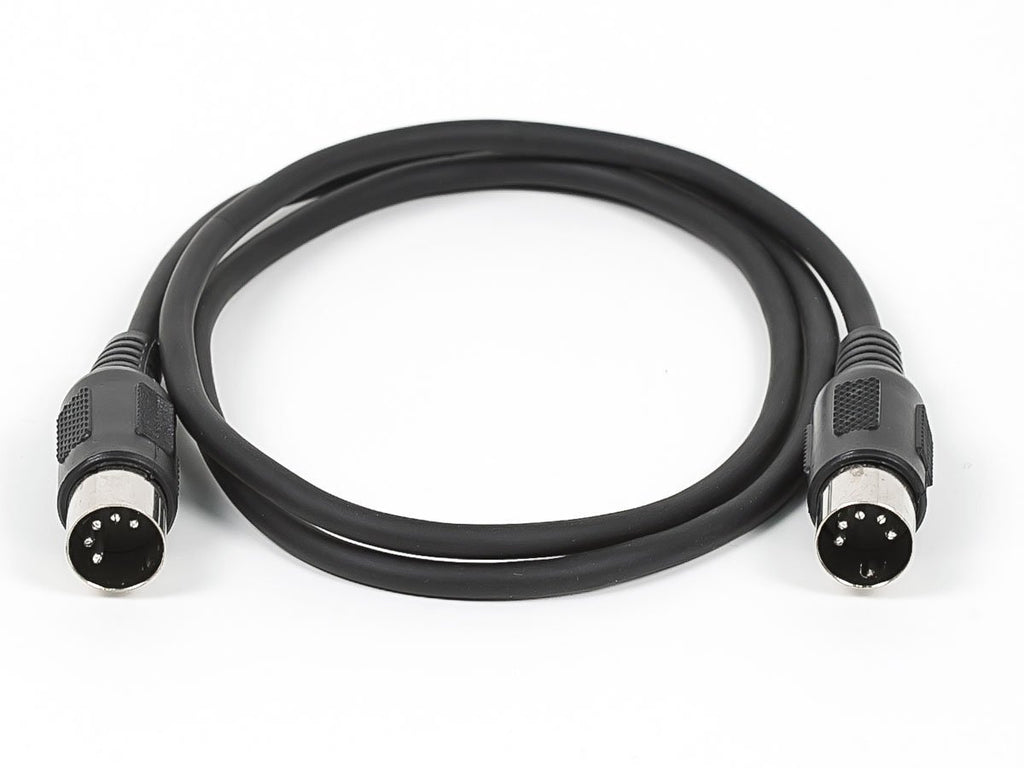 Monoprice 108532 MIDI Cable - 3 Feet - Black With Keyed 5-pin DIN Connector, Molded Connector Shells 3ft