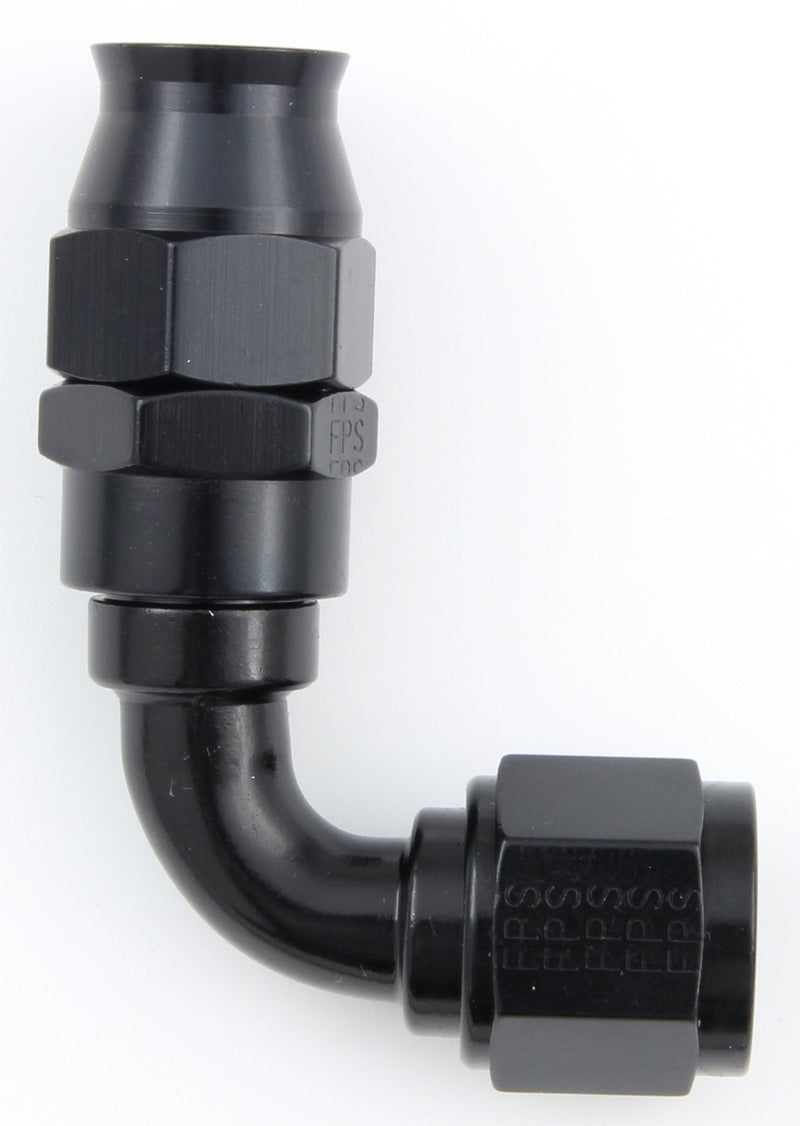 Fragola 689010-BL Black Size (-10) 90° PTFE Hose Fitting