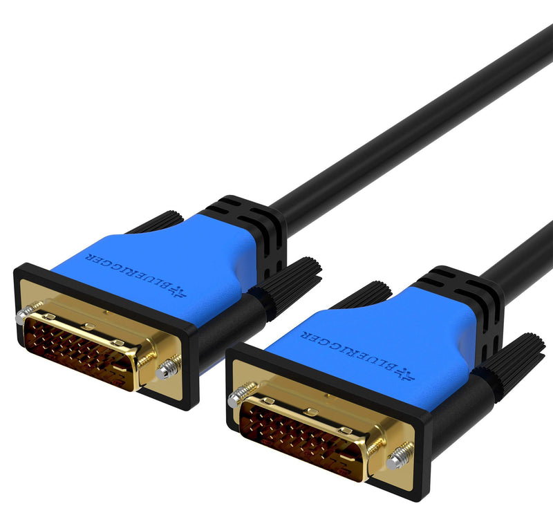BlueRigger DVI to DVI Monitor Cable (6FT, 24+1 Dual Link, Digital Video Cable, Male to Male) - for Gaming, DVD, Laptops, HDTV and Projector 6FT Black