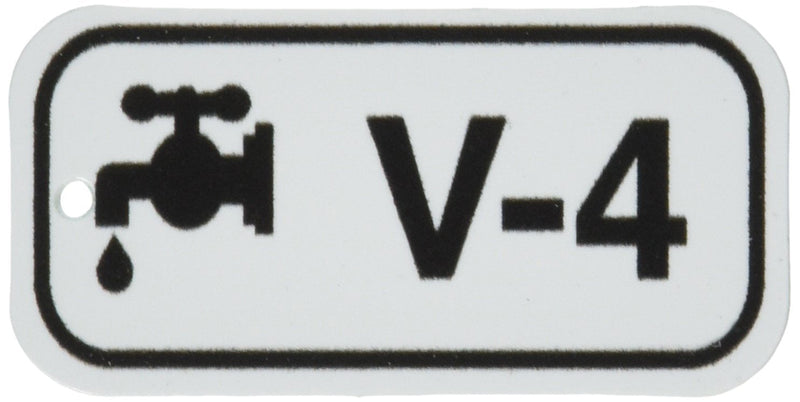 Brady 105707 1 1/2" Height x 3" Width, 1.5 inches Plastic (B-401), Black on White Energy Source Tags (25 Tags)