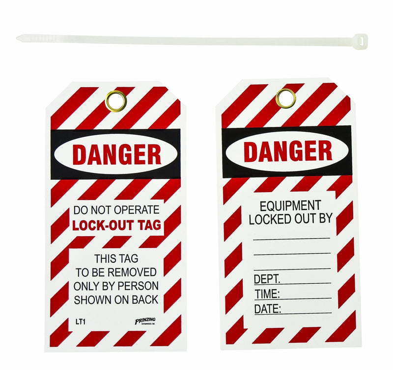 Brady LT10 Prinzing Lockout Tags (10 Pack)