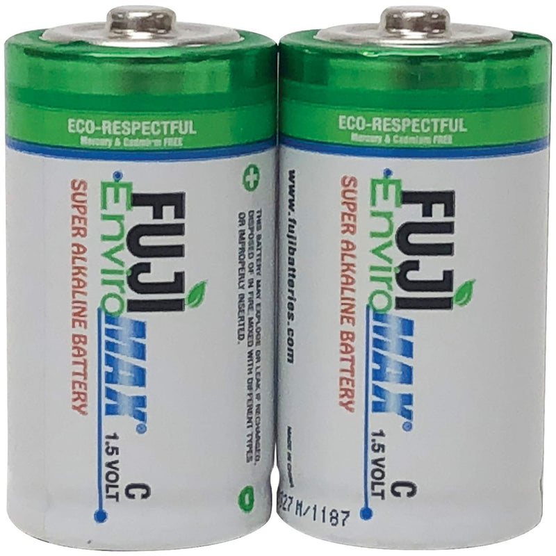 Fuji Enviromax 4200BP2 EnviroMax C Super Alkaline Batteries, 2 pk, White, 2 CT