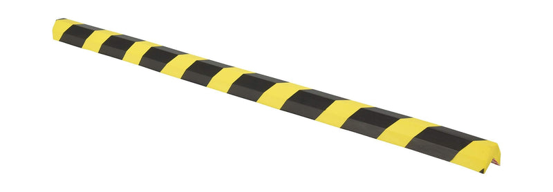 Vestil FEG-D Foam Edge Corner Guard with Adhesive Tape, 40" Length x 1-1/2" Width x 1-1/2" Height, Yellow/Black